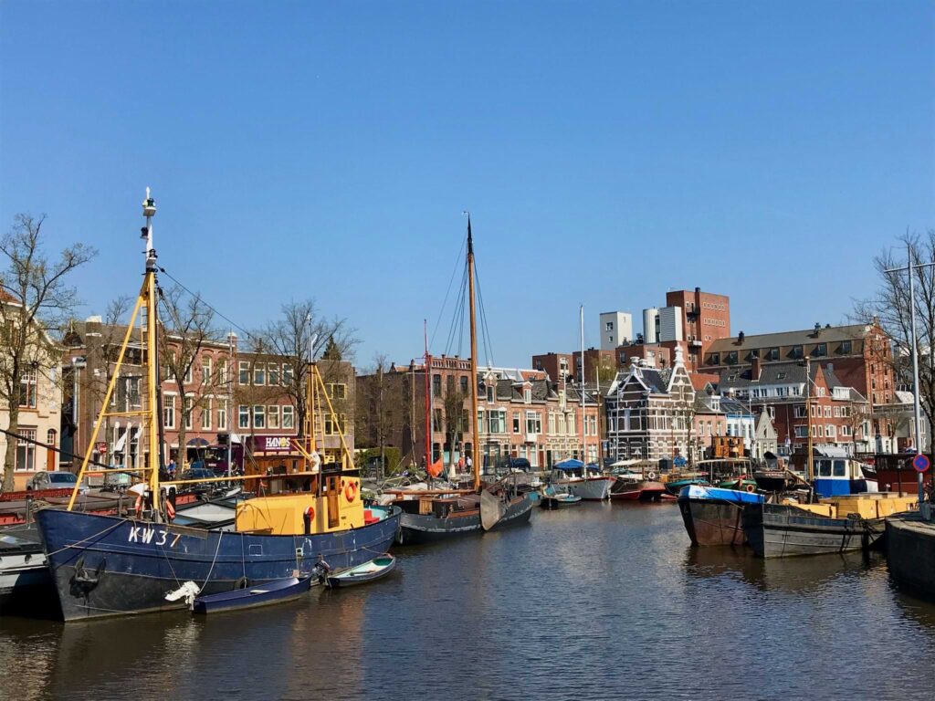 Blick auf den Noorderhaven in Groningen